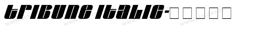 Tribune Italic字体转换